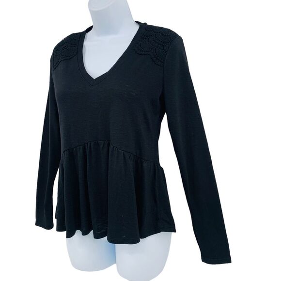 Belle Du Jour Peplum Eyelet DesignTop Sz S - Picture 12 of 14